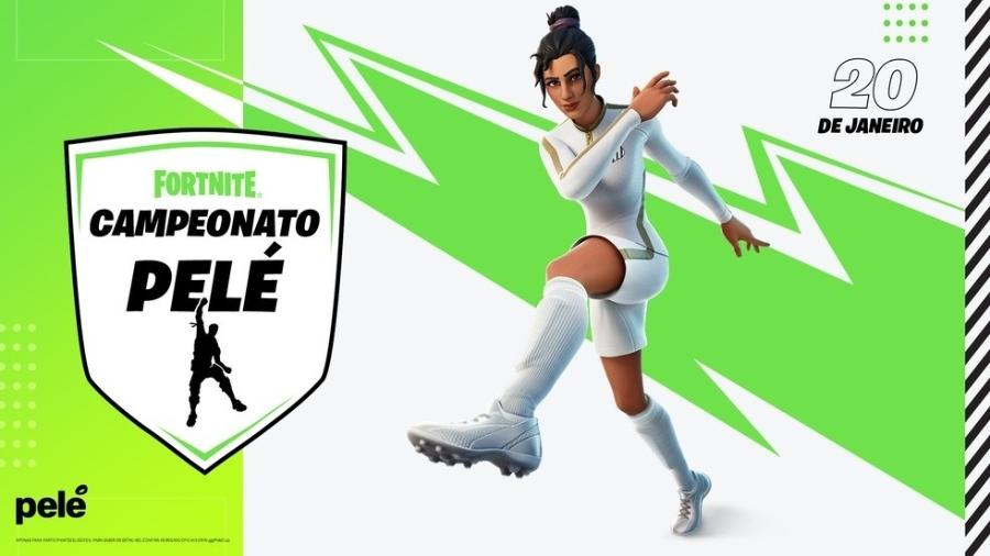 Fortnite lança pacote com celebração de Pelé - Divulgação/Epic Games