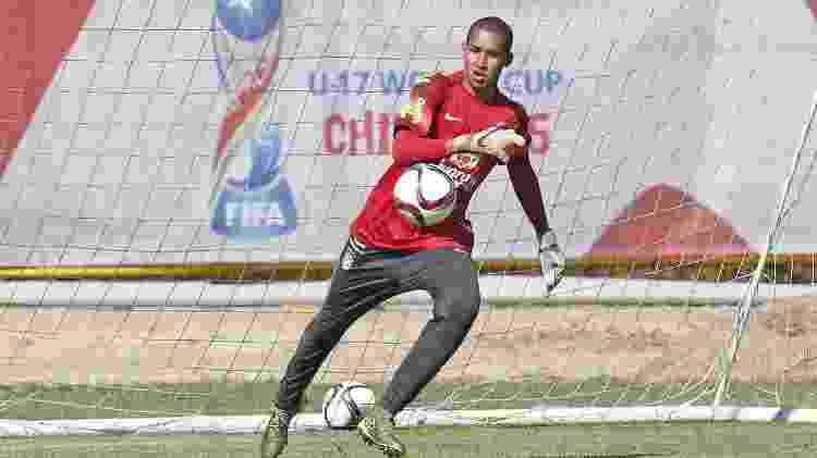 Gabriel Batista, goleiro do Flamengo, no Mundial Sub-17, pela seleção brasileira - Arquivo Pessoal - Arquivo Pessoal