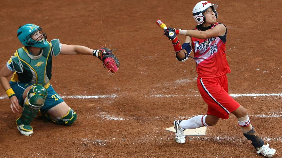 Japão e Austrália se enfrentaram no último torneio olímpico de Softbol, em 2008 - Clive Rose/Getty Images