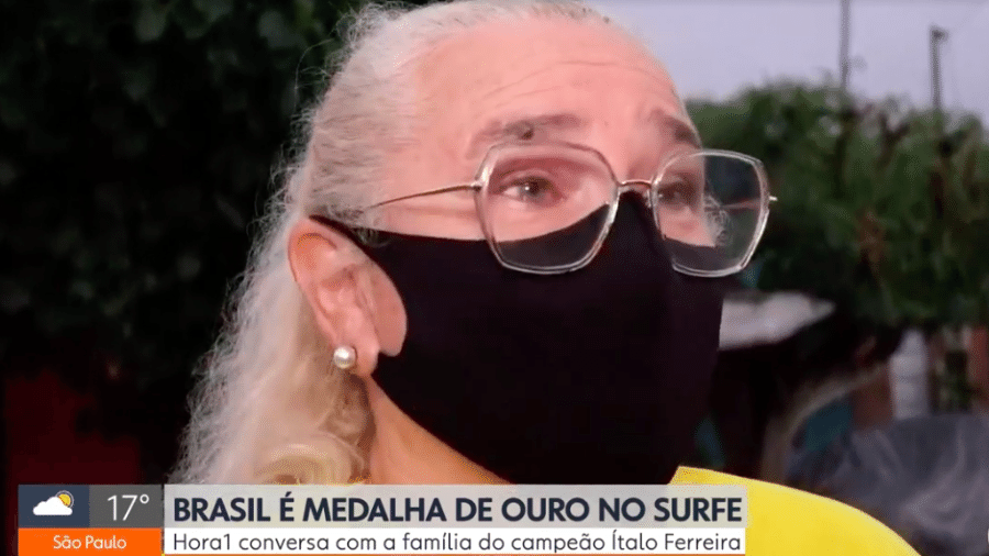 Mãe de Ítalo Ferreira comemora ouro olímpico - Transmissão 