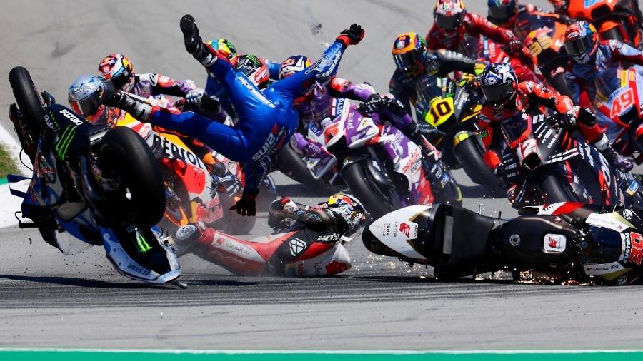 Acidente no circuito de Barcelona da MotoGP - Joan Cros Garcia - Corbis/Corbis via Getty Images
