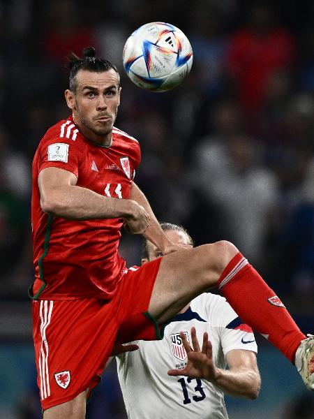 Gareth Bale marcou o gol de Gales no empate com os Estados Unidos - Jewel SAMAD / AFP
