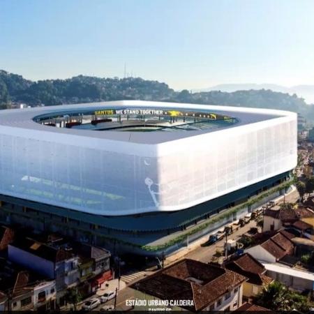Projeto da Arena Vila Belmiro, do Santos - Reprodução