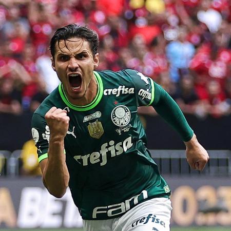 Raphael Veiga marcou para o Palmeiras na partida contra o Flamengo, válida pela Supercopa do Brasil - Buda Mendes/Getty Images