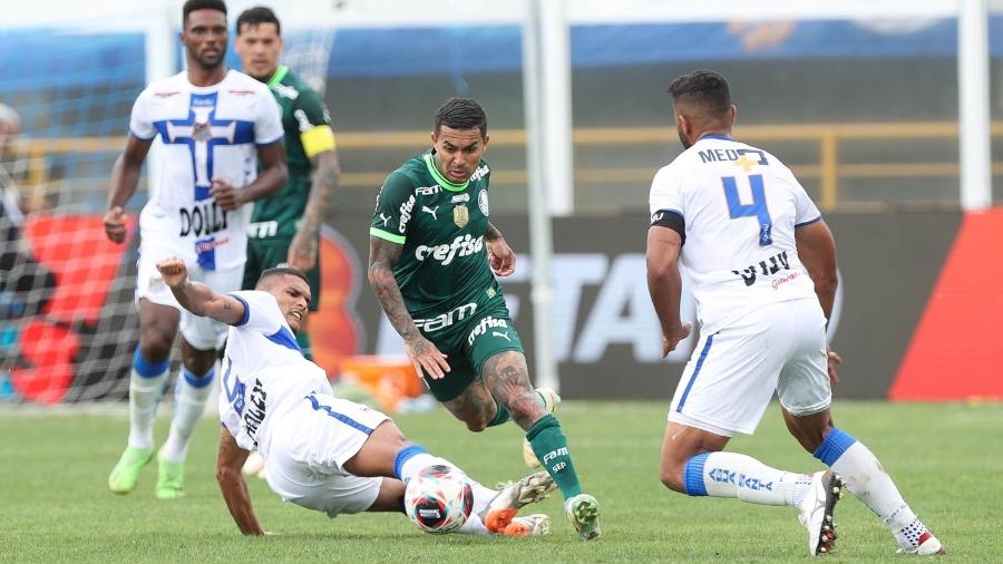 Dudu, durante partida entre Palmeiras e Água Santa - Cesar Greco/Palmeiras