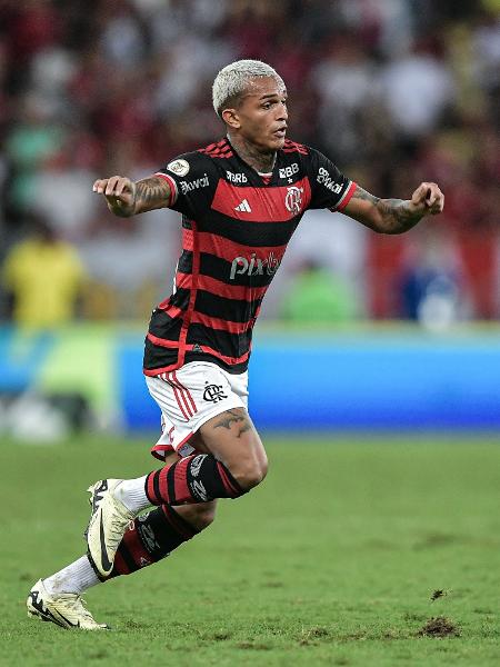 Wesley durante jogo do Flamengo no Brasileirão  - Thiago Ribeiro/AGIF