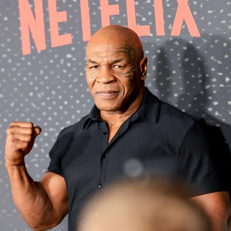 Mike Tyson em evento da Netflix