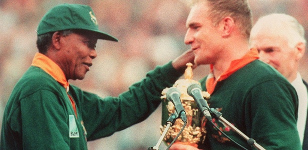 François Pienaar, capitão de 1995, é o melhor sul-africano da lista, em oitavo - Jean-Pierre Muller/AFP Photo
