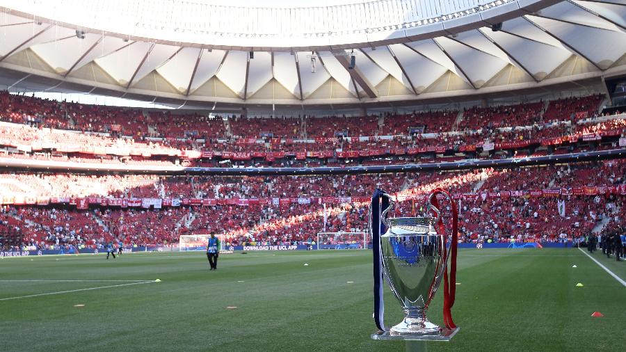Estádio Wanda Metropolitano, em Madri, recebeu a final do ano passado entre Tottenham x Liverpool - Toby Melville/Reuters