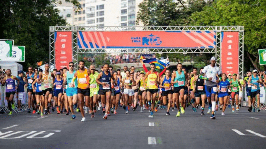 Atletas largam na Maratona do Rio de Janeiro em 2019 - (Divulgação