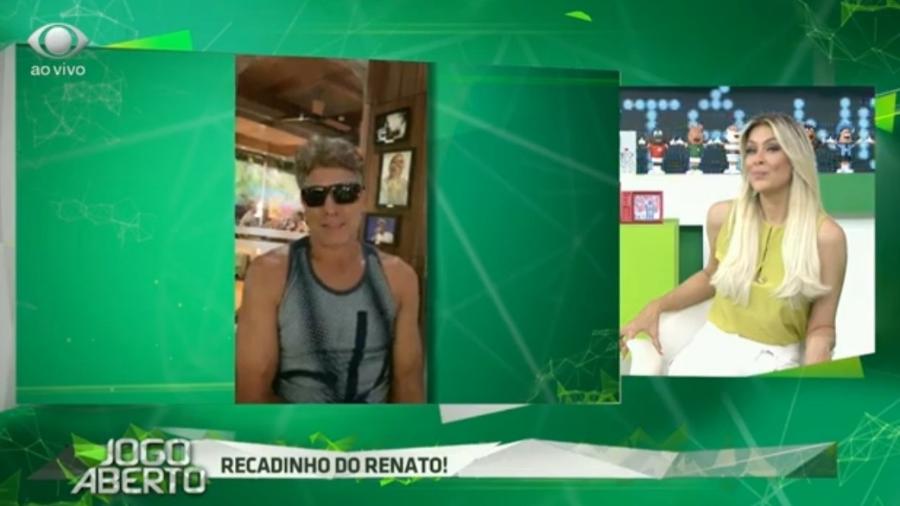 Renato Gaúcho zoa Renata Fan após derrota do Inter no Gre-Nal - Reprodução/Bandeirantes