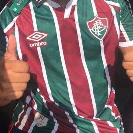 Este será o modelo da camisa tricolor do Fluminense criado pela inglesa Umbro - Divulgação