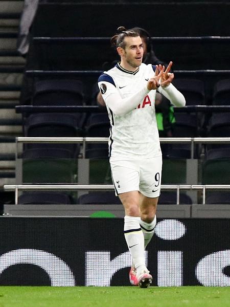 Bale comemora gol do Tottenham pela Liga Europa - REUTERS/Hannah Mckay