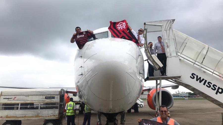 Passagens aéreas para final da Libertadores, em Guayaquil (EQU), dispararam após goleada do Fla sobre Vélez - Reprodução / Twitter do Flamengo