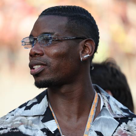 Pogba, jogador francês, durante o GP de Abu Dhabi da Fórmula 1