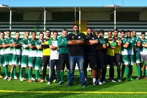 Ex-goleiro Renê como técnico do Almirante Barroso, time de Santa Catarina - Arquivo pessoal - Arquivo pessoal