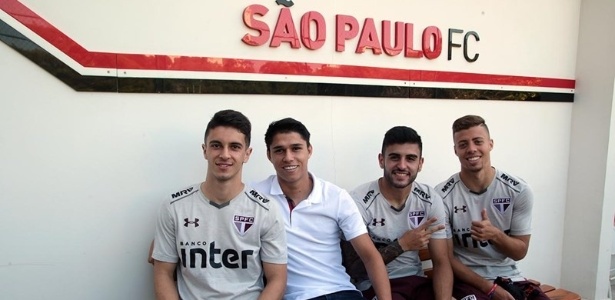 Shaylon, Luiz Araújo, Liziero e Lucas Fernandes - Rubens Chiri / saopaulofc.net