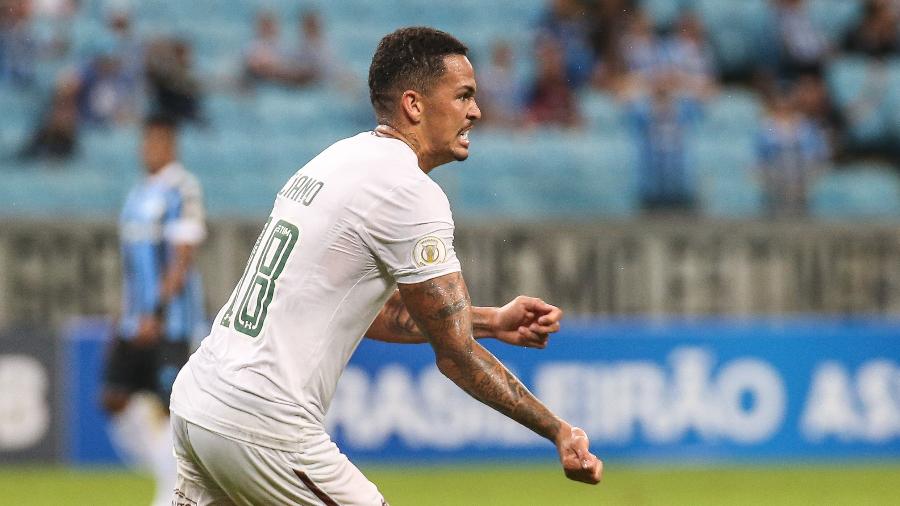 Luciano comemora gol do Fluminense contra o Grêmio - LUCAS MERÇON / FLUMINENSE F.C.