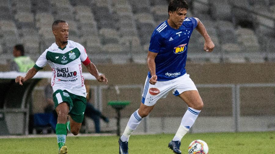 Marcelo Moreno, do Cruzeiro, durante partida contra o Uberlândia no primeiro turno do Estadual - Fernando Moreno/AGIF