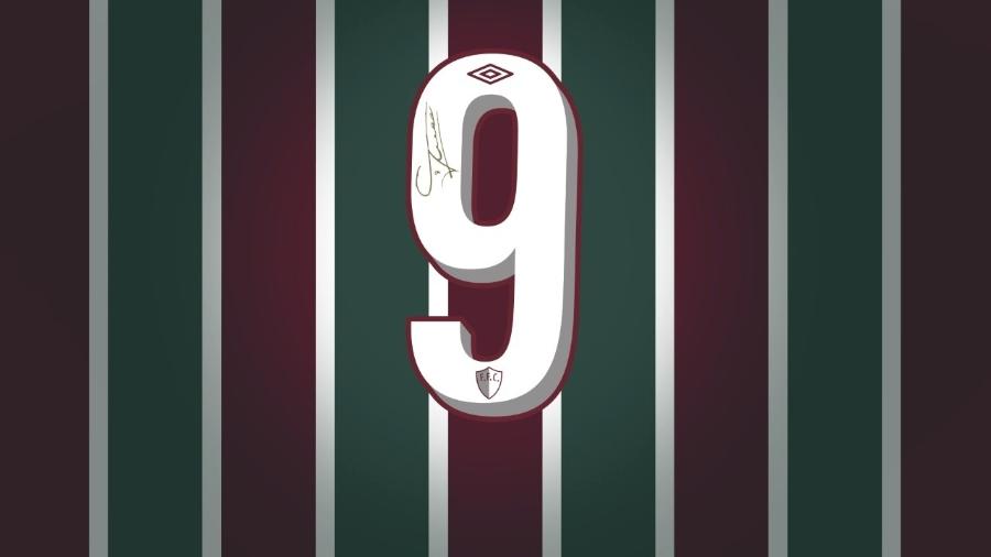 Fluminense lança número 9 com autógrafo de Fred para personalizar camisa - Reprodução site oficial Fluminense