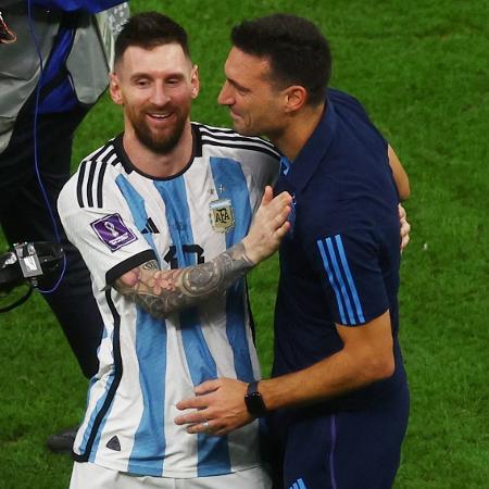 Messi e Scaloni na Copa do Mundo do Qatar -  REUTERS/Paul Childs