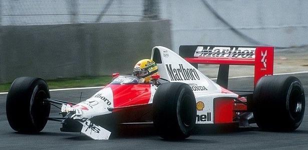 Toque de Senna em Nakajima: bico quebrado e mais nada