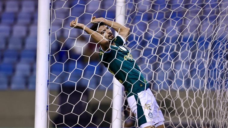 Flaco López se lamenta durante Palmeiras x Ituano, duelo do Campeonato Paulista
