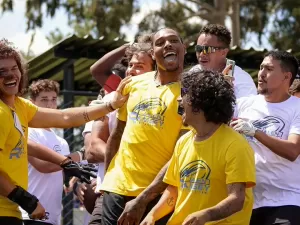 O dia em que um campeão do Super Bowl fez um treino com fãs brasileiros