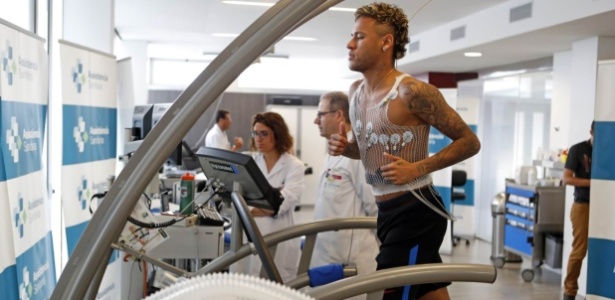 Neymar faz testes físicos na reapresentação ao Barcelona - Divulgação/Barcelona
