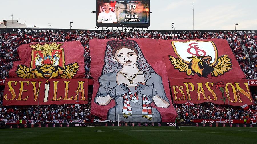 Torcida do Sevilla lota estádio para clássico com Bétis - CRISTINA QUICLER/AFP