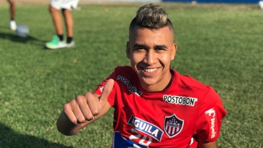 Víctor Cantillo, volante do Junior Barranquilla, assinará contrato por quatro temporadas com o clube de Parque São Jorge - Divulgação/Junior Barranquilla