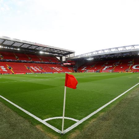 Anfield, estádio do Liverpool, pode ficar sem o jogo de volta das oitavas da Champions - Julian Finney/Getty Images