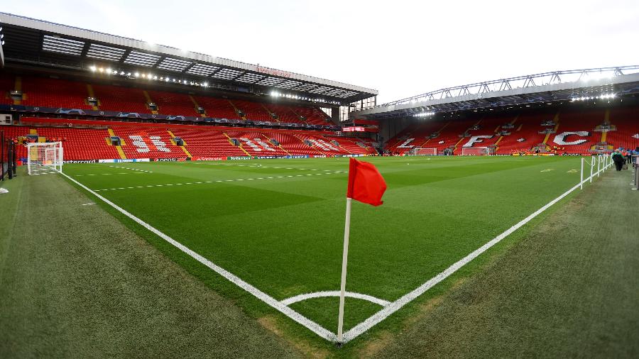 Anfield, estádio do Liverpool, antes do jogo contra o Atlético de Madri - Julian Finney/Getty Images