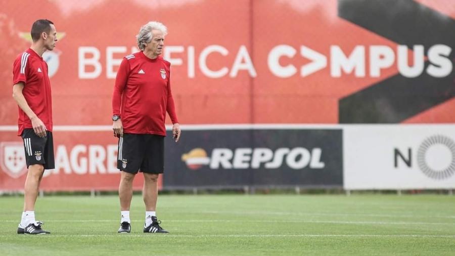 Jorge Jesus comanda primeiro treino pelo Benfica  - Reprodução/Facebook - Sport Lisboa e Benfica