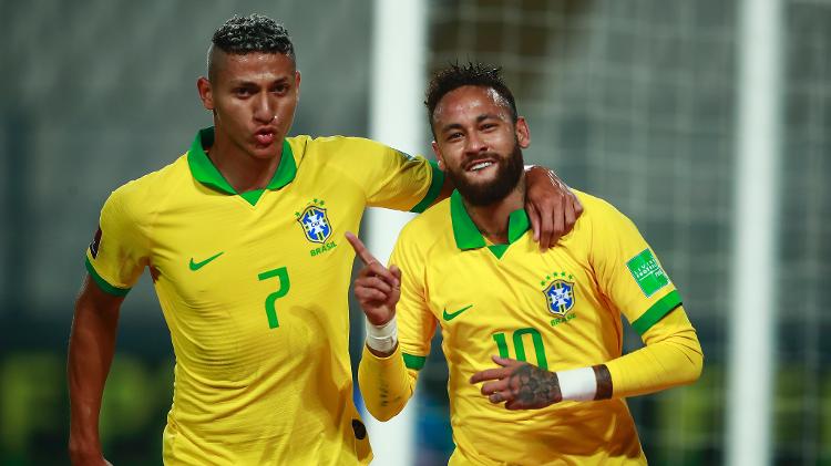 Neymar honors Ronaldo after scoring for Brazil against Peru - Daniel Apuy / Getty Images - Daniel Apuy / Getty Images