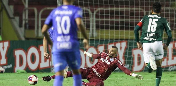 Desde 2017 no Palmeiras, Weverton vive situação inédita ao levar primeiro cartão vermelho 
