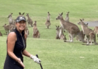 Partida de golfe é interrompida após invasão de cangurus; veja - Instagram