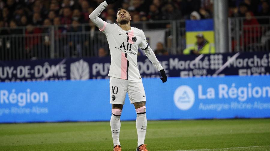 Neymar abriu o placar na partida entre Clermont e PSG - Twitter/PSG