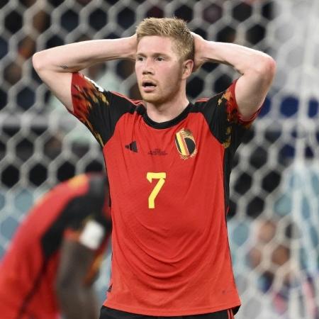 De Bruyne lamenta chance perdida pela Bélgica na partida contra a Croácia, pela Copa do Mundo de 2022 - Ercin Erturk/Getty