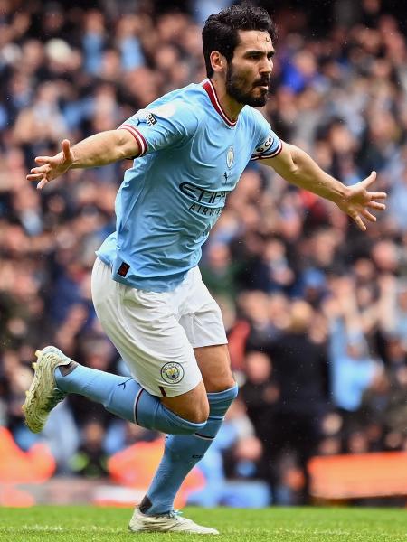 Gundogan está em alta no Manchester City nesta temporada - Gareth Copley/Getty Images