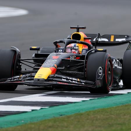 Max Verstappen, da Red Bull, durante o treino classificatório do GP da Grã Bretanha - Ryan Pierse/Getty Images