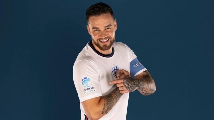 Cantor Liam Payne foi capitão da Inglaterra em jogo festivo em 2022