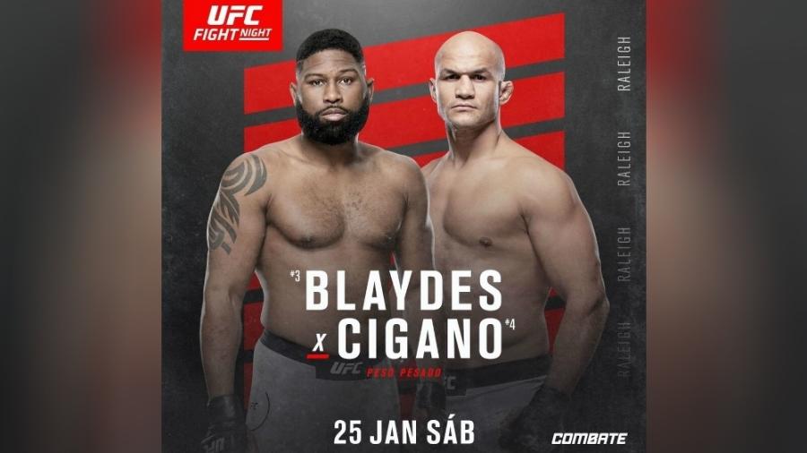 UFC Raleigh terá luta principal entre Junior Cigano e Curtis Blaydes - divulgação/UFC
