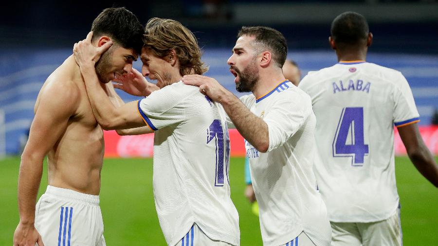 Asensio comemora gol da vitória do Real Madrid sobre o Granada pelo Espanhol - David S. Bustamante/Soccrates/Getty Images