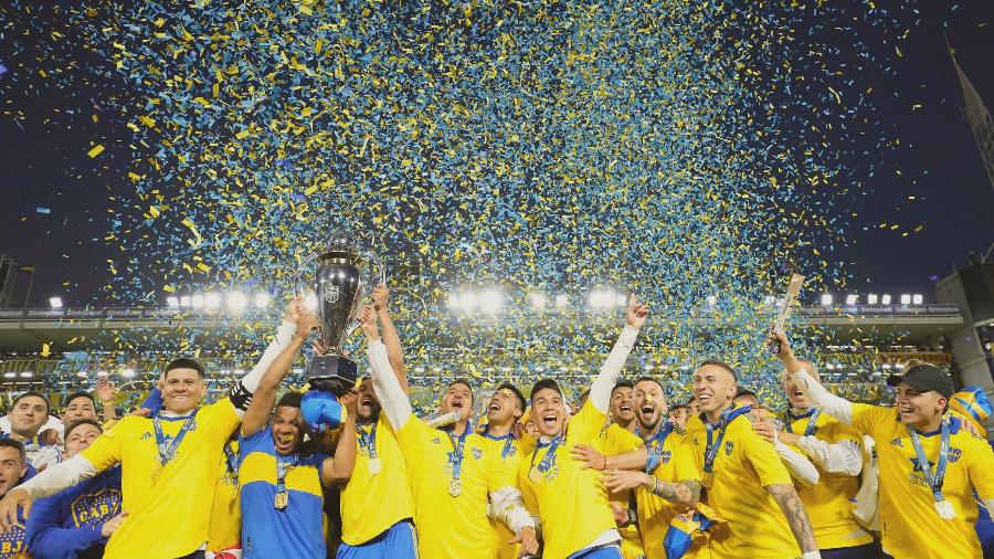 Boca Juniors comemora título argentino na Bombonera - CABJ Twitter