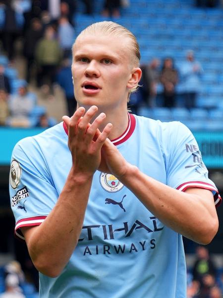 Haaland conquistou sua primeira Premier League  - Lexy Ilsley - Manchester City/Manchester City FC via Getty Images