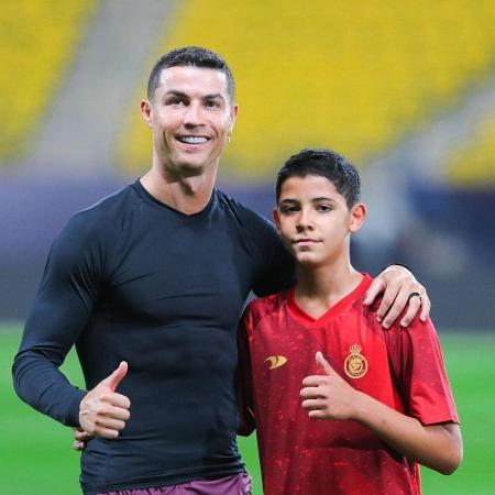 Cristiano Ronaldo com o seu filho, Cristiano Ronaldo Júnior
