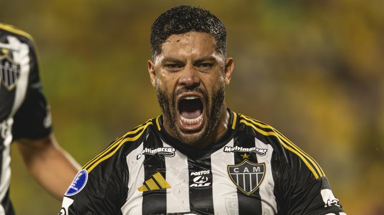 Hulk comemora gol do Atlético-MG sobre o Bucaramanga em jogo da Sul-Americana Hulk comemora gol do Atlético-MG sobre o Bucaramanga em jogo da Sul-Americana