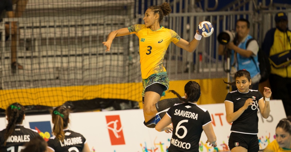 Brasil venceu a seleção do México por 34 a 19 no handebol feminino
