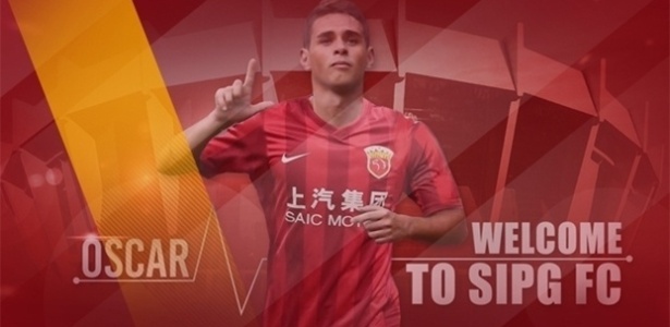 Oscar foi recentemente anunciado no futebol chinês  - Reprodução